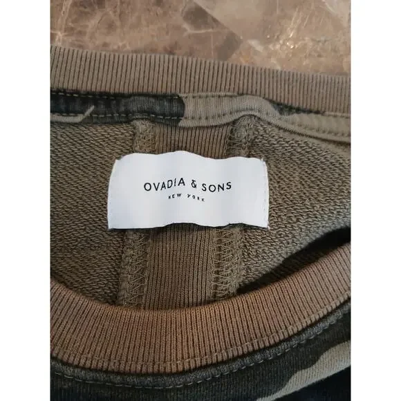 Ovadia and‎ sons Camo Cotton Mens sweatshirt XL